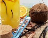 Une image de l'étape 1 de Eau de Coco à l'orange & à la vanille.