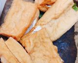 Hình bước làm 2 của món Đậu hủ nhồi thịt chiên giòn