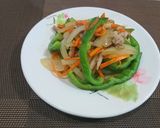 洋蔥青椒炒肉絲(簡單料理)的食譜步驟4照片