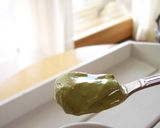 A picture of step 3 of Melt-in-your-mouth Matcha Soy Pudding.