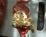 A picture of step 1 of Tonkatsu Pork Rolls.