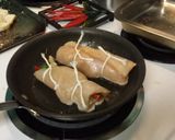 A picture of step 8 of Fontina Spinach Chicken Roulade.