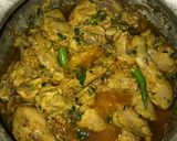 A picture of step 4 of Chicken Biryani northern style.