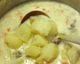 A picture of step 7 of Creamy Cabbage and Daikon Radish Stew in a Pressure Cooker.