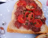 Une image de l'étape 4 de Bruschettas bœuf mozzarella tomates cerises 🍅.