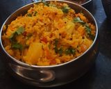 A picture of step 11 of Rajesthani masalamoong daal khichdi.