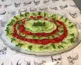 Une image de l'étape 8 de Salade de concombre et poivrons rouges grillés au basilic.