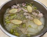 冬瓜榨菜絲肉片湯（電鍋料理）的食譜步驟8照片