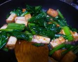 A picture of step 6 of Stir-Fried Komatsuna and Atsuage with Ginger.