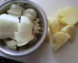 A picture of step 1 of Barbeque Sauced Stir-fried Pork and Potatoes.
