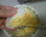 A picture of step 4 of Voluminous! Fried Hanpen Stuffed with Egg.