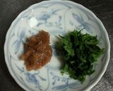 A picture of step 1 of Monaka-style Adzuki Bean Cracker Sandwiches With the Aroma of Pickled Plums and Shiso Leaves.