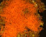 A picture of step 4 of Boiled irish potato with carrot egg sauce.