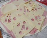 Foto del paso 2 de la receta Palmeritas de jamón y queso