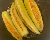 A picture of step 1 of Besan Mirchi Bharwa.