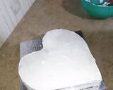 A picture of step 7 of Coffee cocktail cake (heart shape 2nd part).
