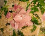 Foto del paso 3 de la receta: One pot pasta con espinaca, queso y jamón