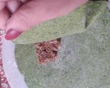 A picture of step 9 of Spinach Beets Ravioli with Minced Mushroom in Bachmel Sauce.