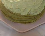 A picture of step 4 of RIKYU（利休) Mile crepe cakes.