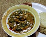A picture of step 11 of Spicy Ogbono Soup.