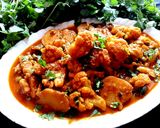 फूलगोभी,मटर,आलू की सब्जी (fulgobi matar aloo ki sabzi recipe in Hindi) रेसिपी चरण 7 फोटो