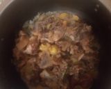 A picture of step 4 of Dambun shinkafa with vegetables soup.