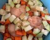 Foto del paso 3 de la receta: Pollo con verduras muy sencillo y con muy pocos ingredientes