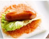 A picture of step 2 of Snoopy Sandwiches for Bento.