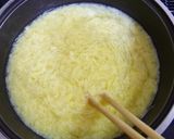 A picture of step 3 of Upscale Egg Drop Soup with Shiro-Dashi.