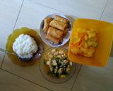 Foto langkah ke 5 dari resep Tumis bayam telur tahu.