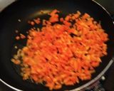 A picture of step 1 of Super Easy, Carrot, Komatsuna, and Egg Soup.