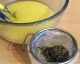 A picture of step 4 of Vickys Lavender Cake with Lemon Buttercream, GF DF EF SF NF.