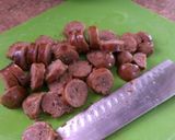 A picture of step 5 of Crockpot Italian sausage and cabbage.