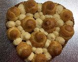 Foto del paso 7 de la receta: Corazón 💖 Milhojas con Profiteroles y Crema