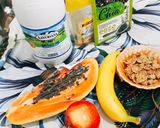 Foto del paso 1 de la receta: Batido papaya chía y copos de trigo integral