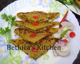 A picture of step 6 of Baida Roti (Stuffed Egg Keema Paratha).