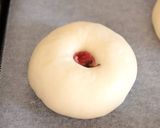 A picture of step 16 of Sakura Anpan (Sweet Bean Paste Filled Buns with Cherry Blossoms) with a Bread Machine.