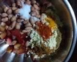 A picture of step 1 of Peach Pakoda.
