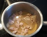 A picture of step 2 of Chawanmushi - savory egg custard.