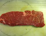 A picture of step 1 of Beef Steak With Black Garlic Sauce.
