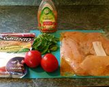 A picture of step 3 of Bruchetta Mozzarella Chicken.