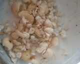 A picture of step 13 of Falahari halwa paratha with makhane ka raita.