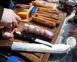 A picture of step 2 of Frankfurter Wraps.