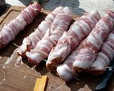A picture of step 3 of Frankfurter Wraps.