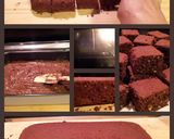 A picture of step 2 of AMIES Chocolate with Cashew Nuts BROWNIES.