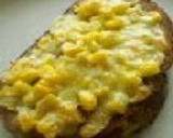 A picture of step 4 of Toast with Corn and Butter.