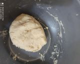 A picture of step 1 of Gulab jamun with kaju cream filling.