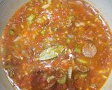 A picture of step 4 of Jambalaya With Shrimp and Andouille Sausage.