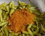 A picture of step 4 of Tindora sabji with peanut and sesame massala.
