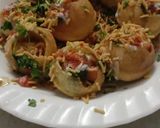 A picture of step 5 of Dahi papdi chaat.